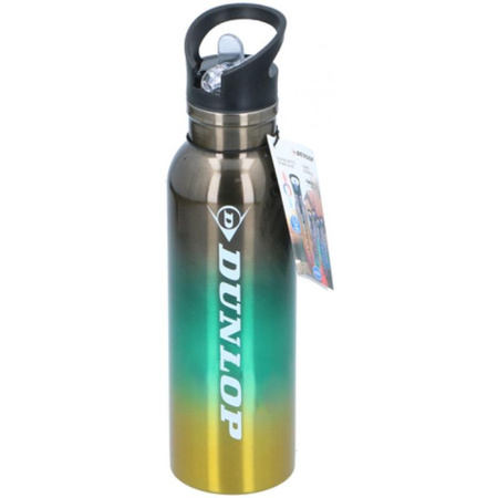 Dunlop - Rozsdamentes acél palack 570 ml (sárga türkiz)