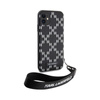 Karl Lagerfeld Monogram Losange Saffiano - Case with Lanyard iPhone 11 (Black)