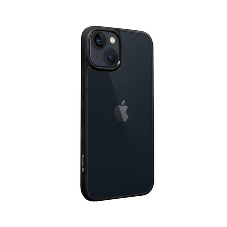 Průhledný kryt Crong - pouzdro pro iPhone 13 (černé)