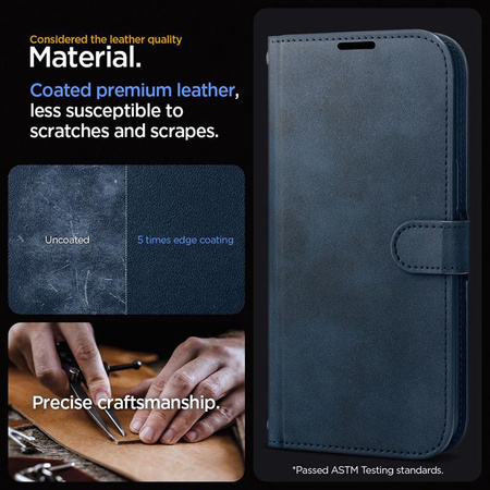 Spigen Wallet S Pro - Case for iPhone 15 Pro (Navy)