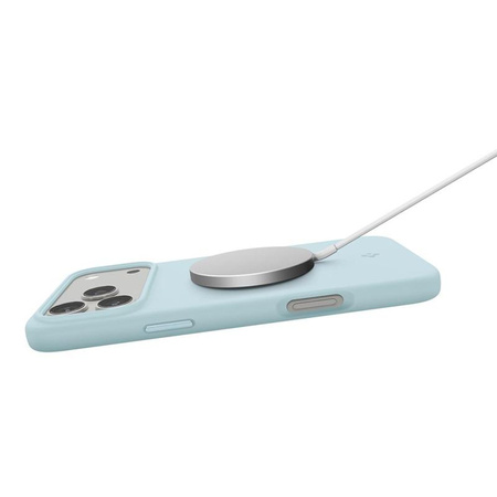 Spigen Silicone Fit Mag MagSafe - Pouzdro pro iPhone 17 Pro (Mute Blue)