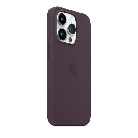 Apple Silicone Case - Coque en silicone avec MagSafe pour iPhone 14 Pro (Berry)