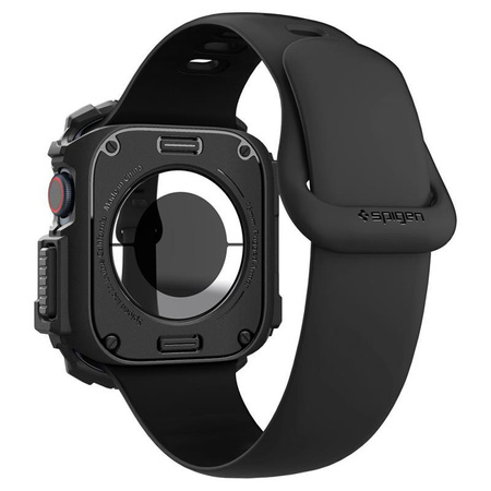 Spigen Rugged Armor - Étui pour Apple Watch 10 46 mm (Noir mat)