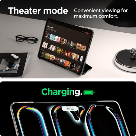 Spigen Smart Fold - Étui pour iPad Pro 13" (M4, 2024) (Noir)