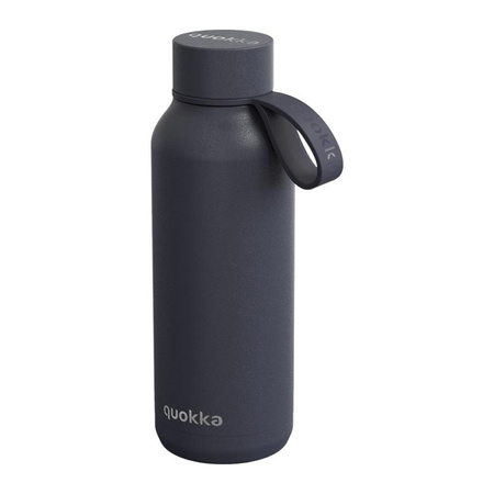 Quokka Solid With Strap - 510 ml-es, rozsdamentes acélból készült termikus palack pánttal (pala)