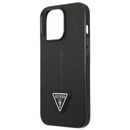 Guess Saffiano Triangle Logo Tasche - iPhone 13 Pro Tasche (schwarz)