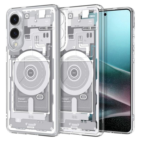 Spigen Ultra Hybrid MagSafe - Case for Samsung Galaxy S25 Edge (Zero One White)