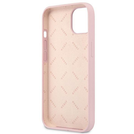 Guess Silicone Triangle Logo - pouzdro pro iPhone 13 (fialové)