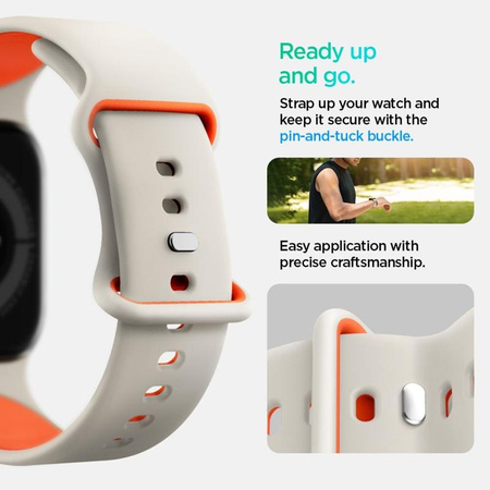 Spigen Nano Pop – Řemínek pro Apple Watch 44/45/46/49 mm (Oranžová Béžová)
