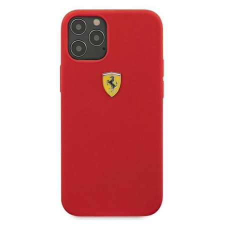 FERRARI On Track Silicone - iPhone 12 / iPhone 12 Pro Case (red)