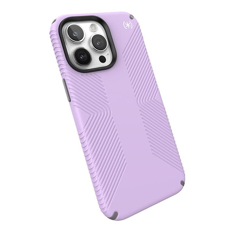 Speck Presidio2 Grip Magsafe - pouzdro pro iPhone 15 Pro Max (Spring Purple / Cloudy Grey / White)