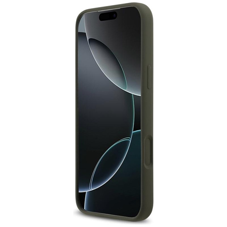 Guess Silicone Triangle Logo MagSafe - Hülle iPhone 17 Pro Max (khaki)