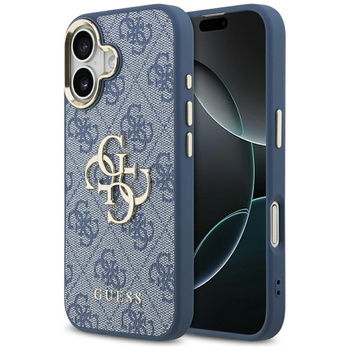 Etui do iPhone 17 Guess Classic Oryginalne Niebieski Modny Pokrowiec Case