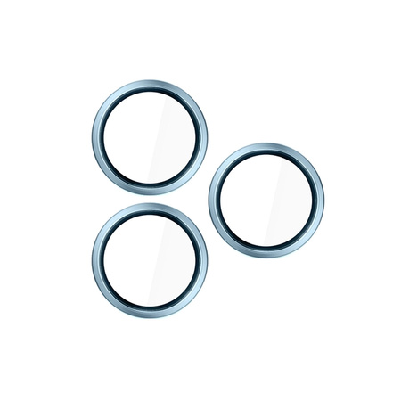 3mk HARDY Lens Protection Pro - Sklo na objektiv fotoaparátu iPhone 17 Pro / iPhone 17 Pro Max (Ocean Blue)