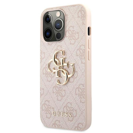 Guess 4G Big Metal Logo - iPhone 13 Pro Max Tasche (Rosa)