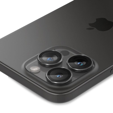 Spigen Optik Pro GLAS.TR EZ Fit Camera Protector 2-Pack - ochranné sklo objektivu pro iPhone 16 Pro / 16 Pro Max / 15 Pro / 15 Pro Max / 14 Pro / 14 Pro Max (