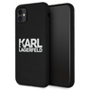 Karl Lagerfeld Silikon Stack Logo - iPhone 11 Hülle (schwarz)