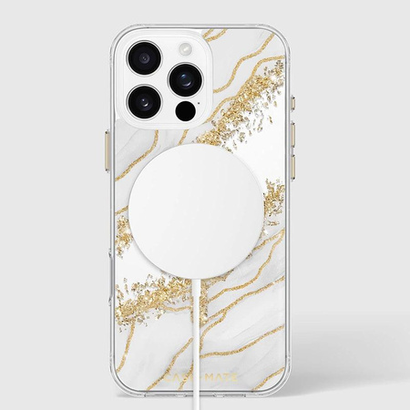 Case-Mate Karat Granite MagSafe – Etui do iPhone 16 Pro Max z 24K złotem
