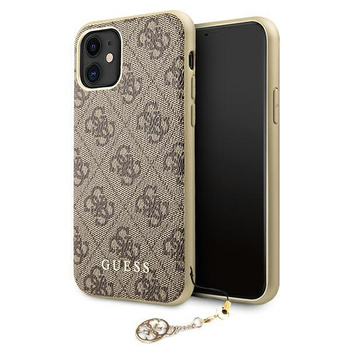 Guess 4G Charms Collection - pouzdro pro iPhone 11 (hnědé)