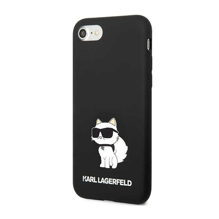 Karl Lagerfeld Silikon NFT Choupette - Hülle iPhone SE (2022 / 2020) / 8 / 7 (schwarz)