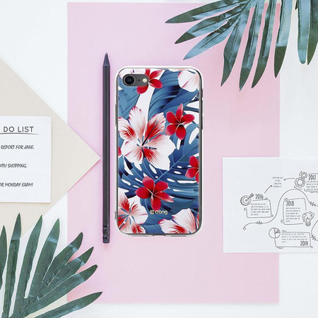 Crong Flower Case - Tasche iPhone SE (2022/2020) / 8 / 7 (Muster 03)