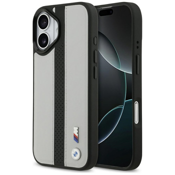 BMW M Perforated Stripe Logo MagSafe - iPhone 17 Case (Gray)