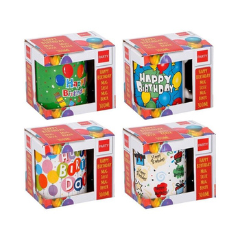 Mug d'anniversaire en céramique dans un coffret cadeau 300ml (Pattern1)