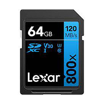 Lexar SDXC - Paměťová karta 64 GB Class 10 V30 120MB/s