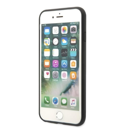 Karl Lagerfeld Saffiano Karl & Choupette Heads - pouzdro iPhone SE 2022 / SE 2020 / 8 / 7 (černé)