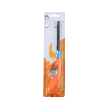 Briquet à gaz pratique long de 26,6 cm (orange)