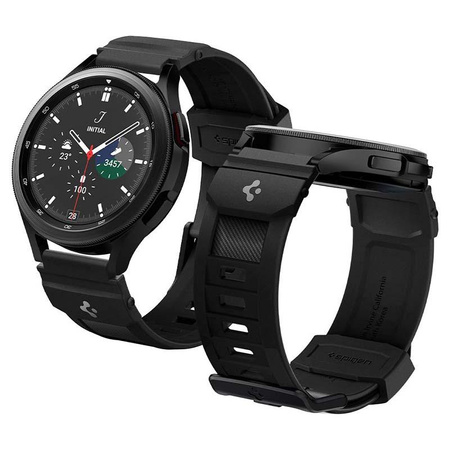 Spigen Rugged Band - Pasek do Samsung Galaxy 4 / 4 Classic / 5 / Active 2 / Huawei Watch  GT 2 42 mm (Czarny)