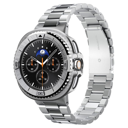 Spigen Bezel Tune Pro Pilot - Pouzdro / Ochranný rámeček pro Samsung Galaxy Watch 8 Classic 46 mm (Silver)