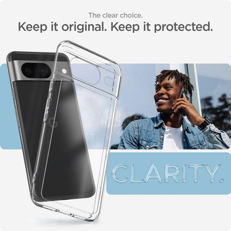 Spigen Ultra Hybrid - Hülle für Google Pixel 8 (Transparent)