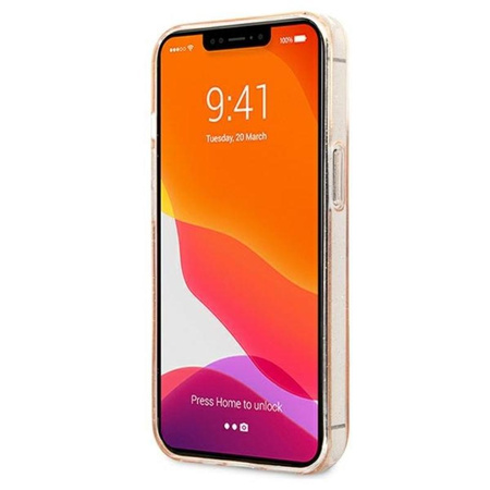 Guess Glitter 4G Big Logo - iPhone 13 Pro Max Case (Gold)