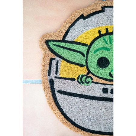 Star Wars - Paillasson en forme de Yoda pour bébé (40 x 60 cm)