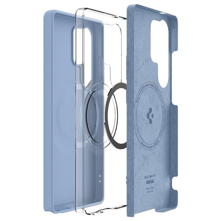 Spigen Silicone Fit MagSafe - étui pour Samsung Galaxy S25 Ultra (Bleu saphir)