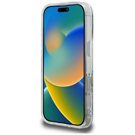 Karl Lagerfeld IML Multi K&C Head Pattern – Hülle für iPhone 16 Pro (transparent)