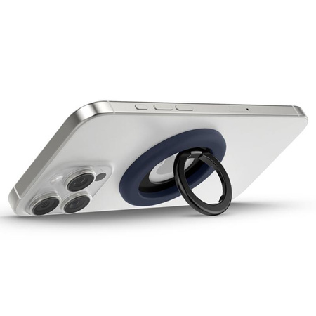 Spigen Nano Pop MagSafe Phone Ring - Magnetischer Fingerhalter mit Standfunktion (Bluberry Navy)