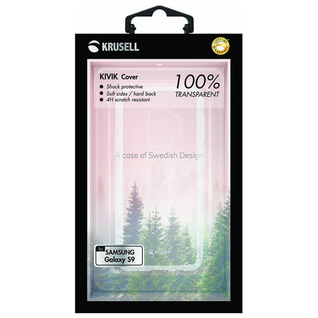 Krusell Kivik Cover - pouzdro pro Samsung Galaxy S9 (průhledné)