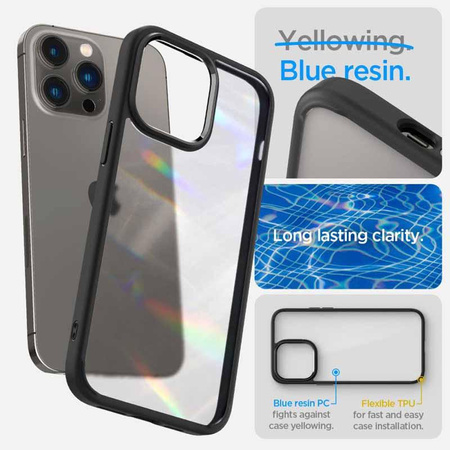 Spigen Ultra Hybrid Matte - tok iPhone 14 Pro készülékhez (matt fekete)