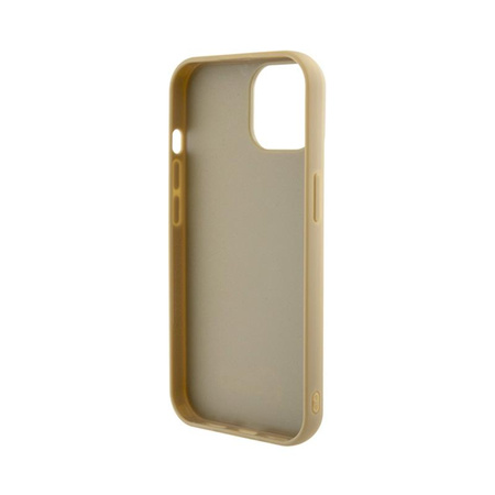 Guess Disco Metal Script - Coque iPhone 15 (Or)