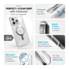 Speck Presidio Perfect-Clear Grip ClickLock & MagSafe - Coque iPhone 15 Pro Max (Clair / Finition Chrome / Argent Serein)