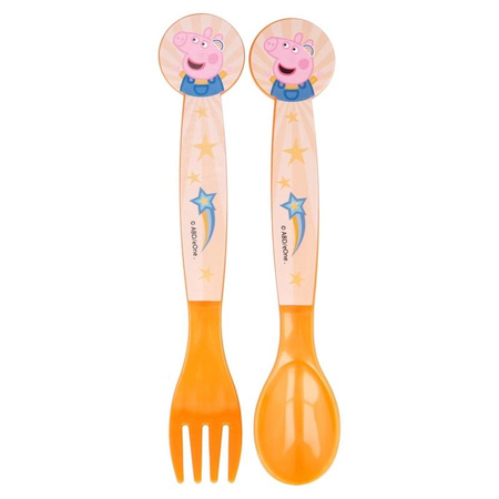 Peppa Pig - Evőeszközkészlet (kanál és villa) Peppa Pig