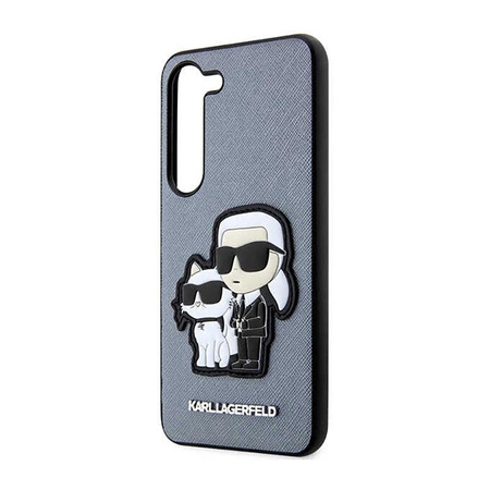 Karl Lagerfeld NFT Saffiano Karl & Choupette - Samsung Galaxy S23+ Case (grey)