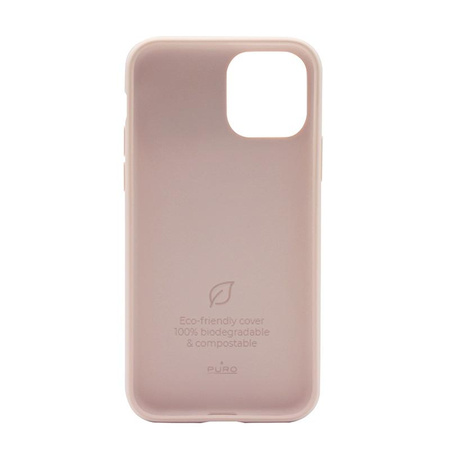 Housse écologique compostable PURO Green - Coque écologique pour iPhone 12 Mini (Rose sable)