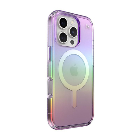 Speck Presidio2 Lux MagSafe - iPhone 16 Pro Case (Amazing Purple / Clear)