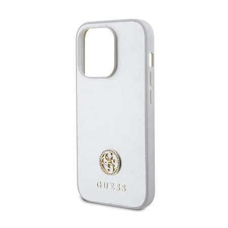 Guess 4G Strass Metal Logo - iPhone 15 Pro Max Case (silver)