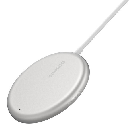 Baseus Simple Mini - Chargeur inductif sans fil 15 W Mag Safe (blanc)