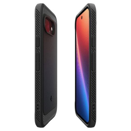 Spigen Rugged Armor MagSafe - tok a Google Pixel 9a készülékhez (matt fekete)