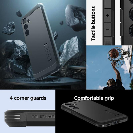 Spigen Tough Armor - Schutzhülle für Samsung Galaxy A35 5G (Schwarz)